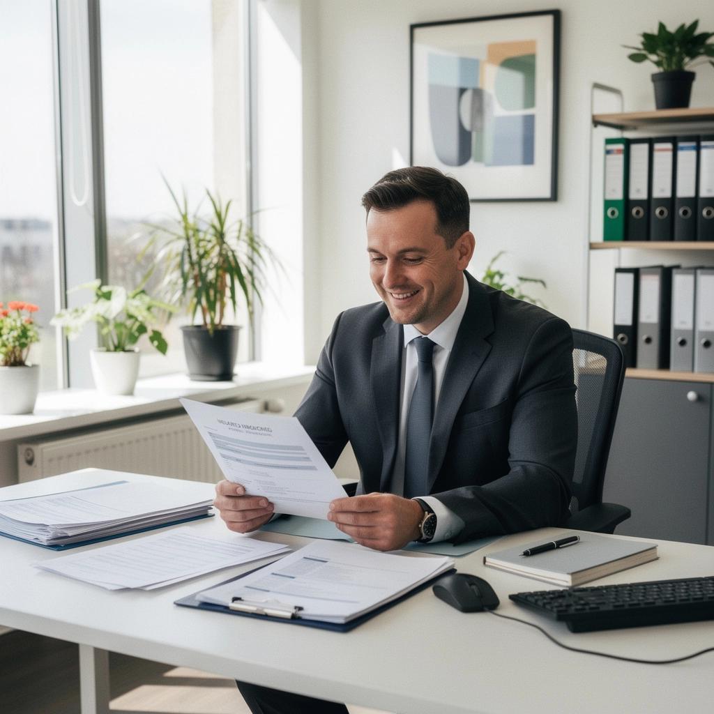 Graficzna ilustracja procesu zgłaszania szkody ubezpieczeniowej