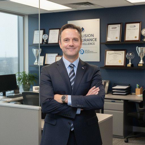 Pracownik ubezpieczalni doradza klientowi w sprawie polisy